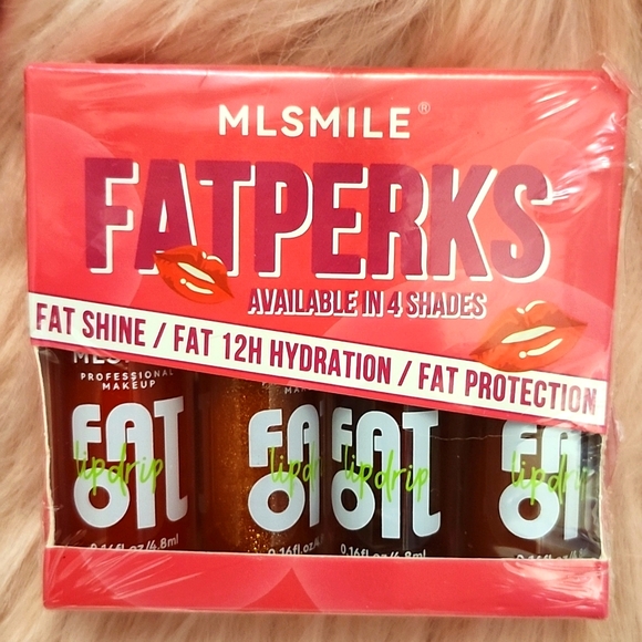 New Listing!! Brand New MLSMILE FATPERKS LIP GLOSS-LIP OIL-2CT - Picture 3 of 4